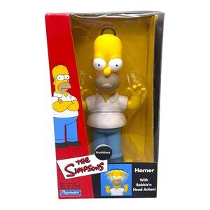 The Simpsons Homer Bobbler Figure With Bobble Head Action New Old Stock 2003 VTG